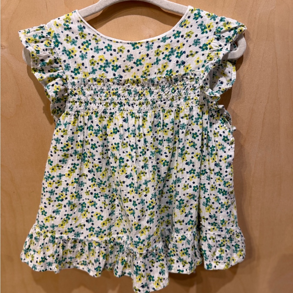 Mayoral Floral Ruffle Top